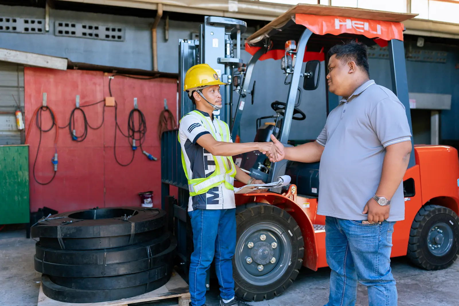 Worker handshake